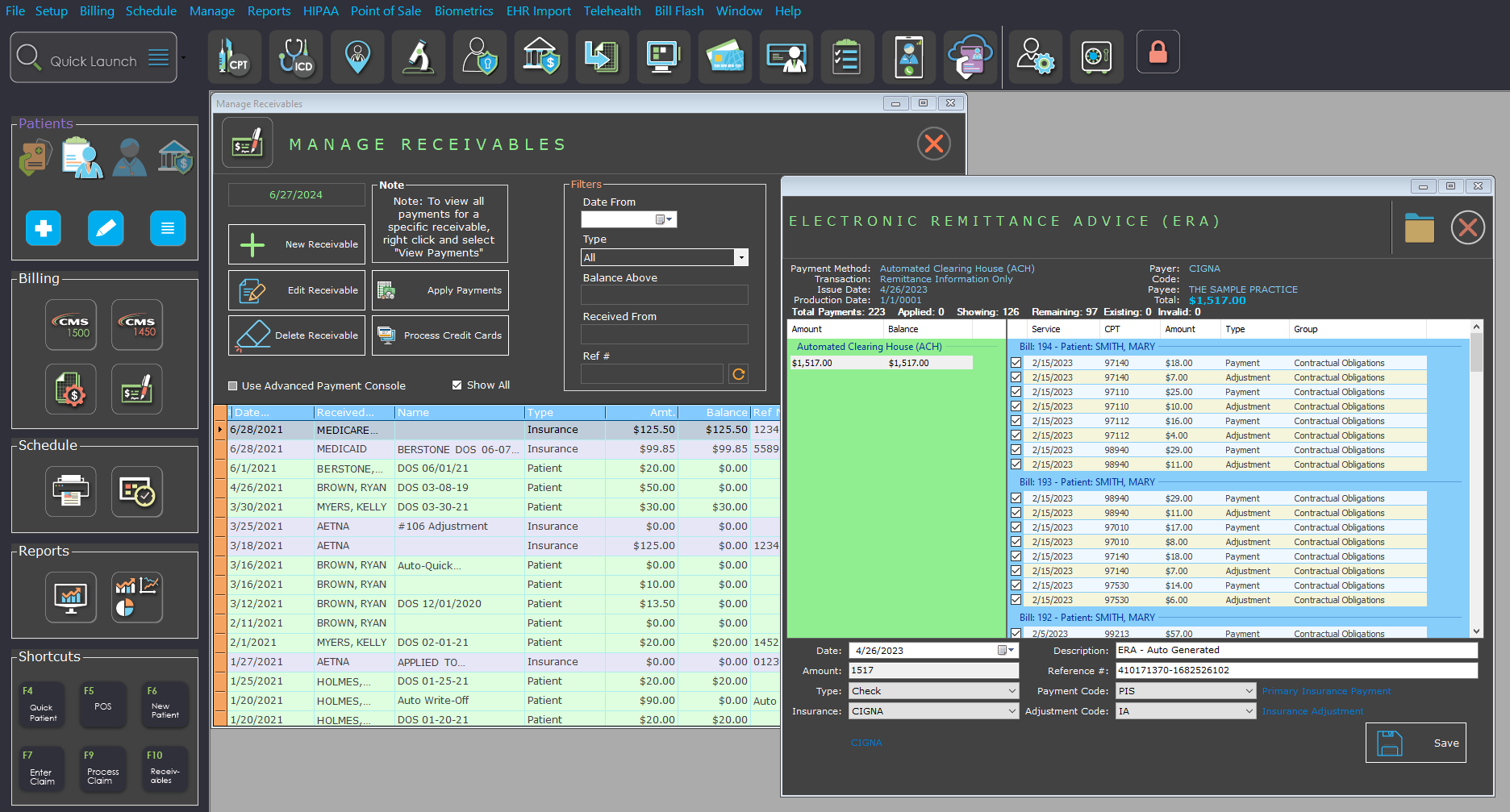 MedOffice-v20-Easy-AR-payment-posting